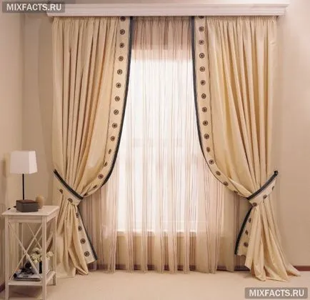 Proiectarea ferestrelor în idei camera de zi și fotografii