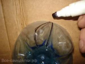 giruetă de sticle din plastic (moară de vânt), toate de casă