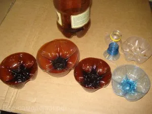 giruetă de sticle din plastic (moară de vânt), toate de casă