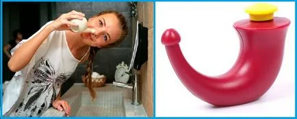 lavajul nazal Saline pentru adult fotografii, instrucțiuni, preț, video