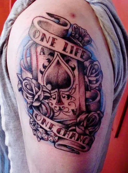 Fotografii și semnificația Ace tatuaje