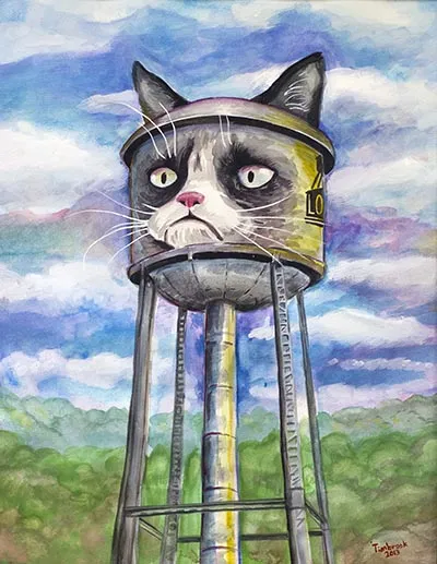 Grumpy pisica - pisica foarte supărat - faimoasa pisica