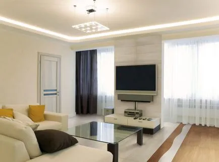 Camera de zi cu două ferestre - 60 fotografii frumoase combinația perfectă de proiectare (living cu două ferestre) Camera de zi cu două ferestre - 60 fotografii frumoase combinația perfectă de design-