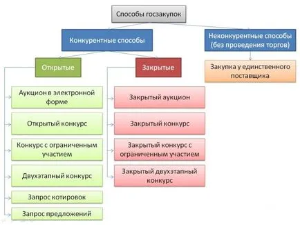 Informații privind achizițiile publice pentru începătorii tipuri de achiziții