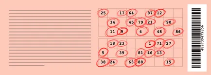 Cum de a juca la loterie „Lotto rus“, informații cu privire la loterii