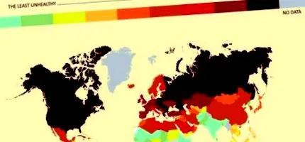 държавата най-нездравословните