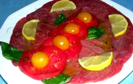nyers carpaccio