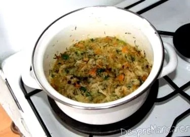 zöldséggel