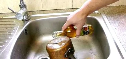 чистење зацврстените