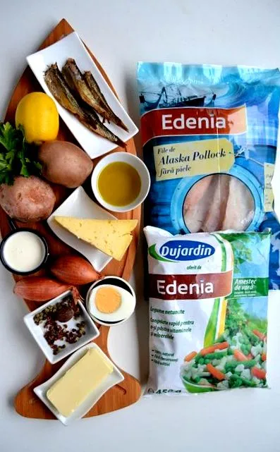 halpite zöldségekkel
