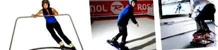 лижах