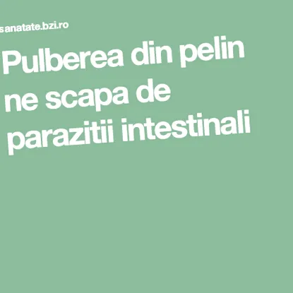 paraziták helyreállítása
