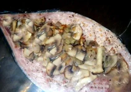 gombával makréla