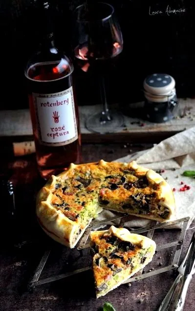 quiche Quiche gombával