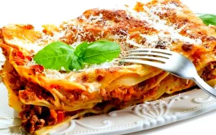 egészséges lasagnát