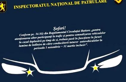 fényszórókkal bekapcsolt