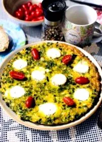 zöldhagymával omlett
