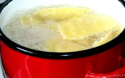 póréhagymamártással rákokkal
