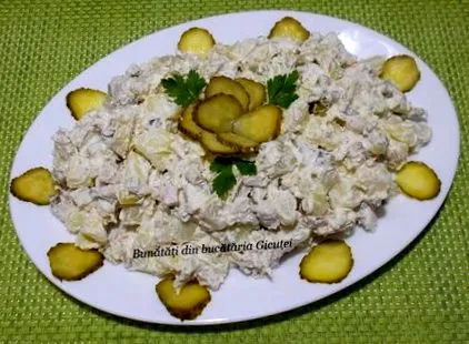 компир пилешки