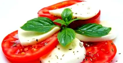 sănătoasă roșii-mozzarella