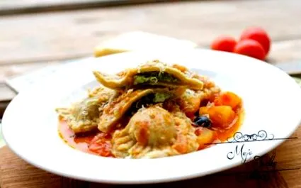 kártyal ravioli