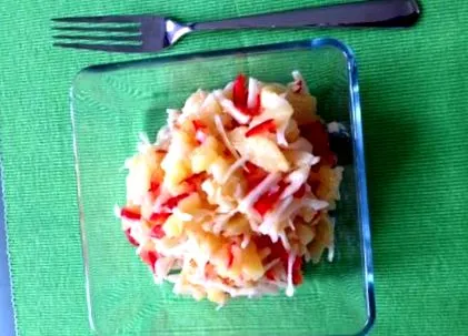 salată cartofi-varză