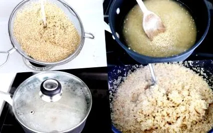 quinoa forró vízzel