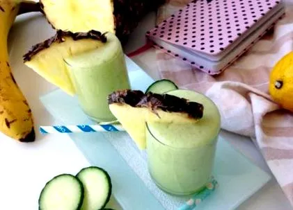 fără gluten ananas-castravete