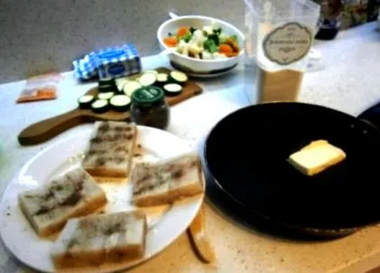 треска зеленчуци