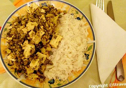tofu broccoli mazăre