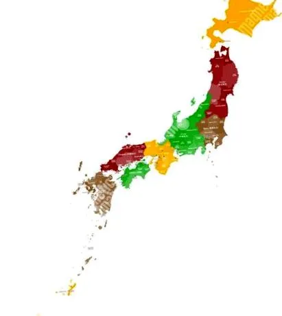 térképe japán