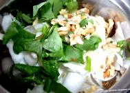 konyhájában daikon