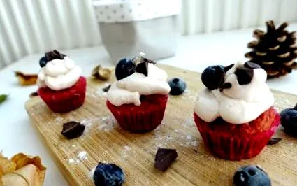 cupcakes cékla