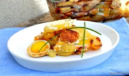 вареними картопля
