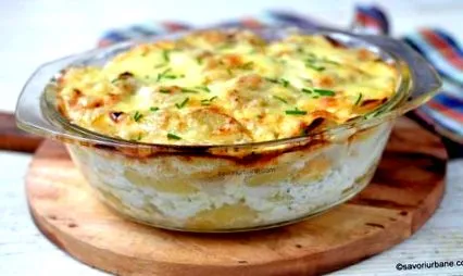 картопля копченими