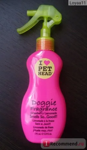 Fragrance kutyák pet fej eper limonádé 24 óra - „légfrissítő vagy parfüm kutyák számára
