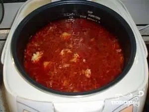 Borsch in multivarka - egy lépésről lépésre recept fényképek (főzés) Borscs a multivarka - lépésről lépésre recept fotók