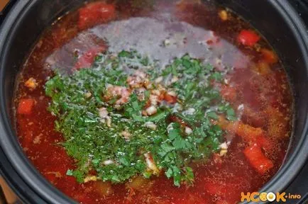 Borscs a multivarka - lépésről lépésre recept fotókkal, hogyan kell főzni