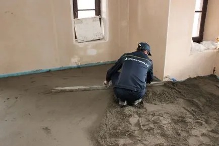 Cement-homokos esztrich - körökre technológia!