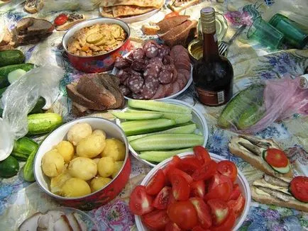 Mit kell hozni egy piknik ételt termékek listáját és a nyári receptek (lista) Mit kell hozni egy piknik ételt termékek listáját és a nyári receptek