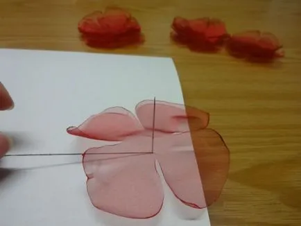 Virágok organza kezük mesterkurzus (fotó)