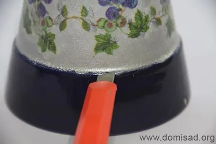 Decoupage virágcserepek kezük Master Class fényképpel (decoupage virágcserepek) Decoupage virágcserepek kezük mesterkurzust fotókkal