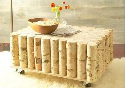 Decor dohányzóasztal kezét, épület portál