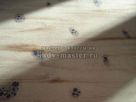 Decoupage egy régi szekrény, saját kezével, a mester - osztály lépésről lépésre fotók