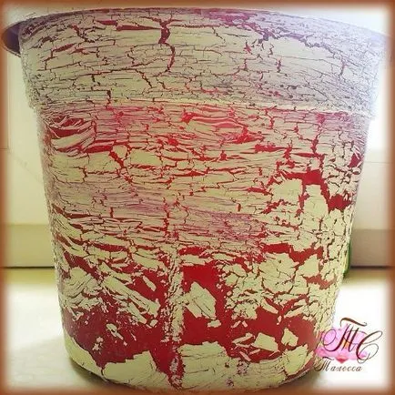 Decoupage virágcserepek kezük Master Class fényképpel (saját) Decoupage virágcserepek kezük mesterkurzust fotókkal