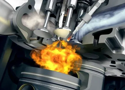 Robbanás, mint a kiváltó ok, amiért a motor kopog csapok (felül) Robbanás, mint a kiváltó ok, amiért a motor kopog ujjak