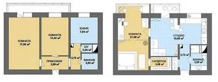 Tervezés egy hálószobás apartman