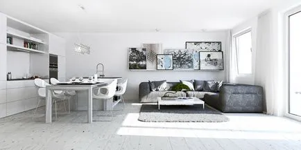 Design stúdió lakás - nagy ötlet 30 fotó (stúdió) Design stúdió lakás - nagy ötlet 30 fotó