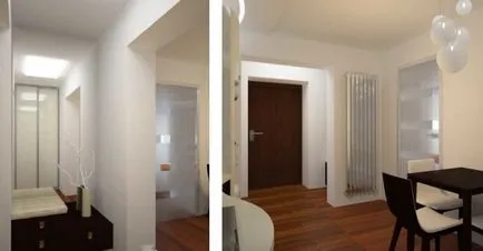 Tervezés egy hálószobás apartman