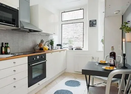 A design a falak a konyhában színes, fotó, ötletek